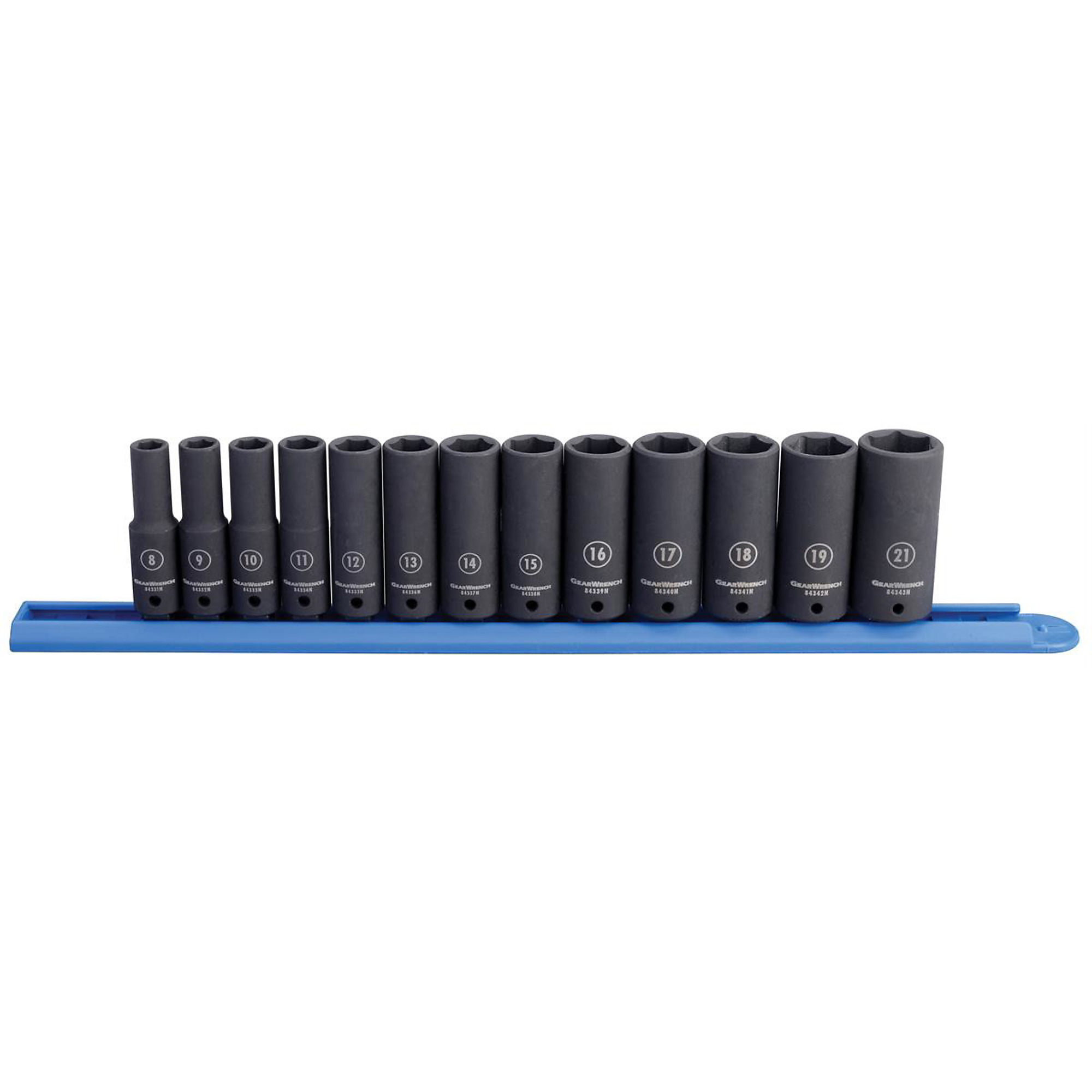 GearWrench 13-Pc. 3/8in. Drive 6-Point Metric Deep Impact Socket Set, Model# KDT84914N